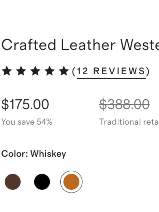 Quince Mens Crafted NEW Leather Western Zip Boot $388 RV 11.5 main image 4